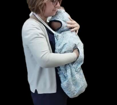 couverture de portage bebe hiver chaude