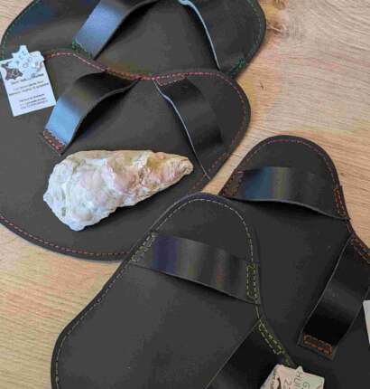 Gant de protection pour ouvrir les huîtres en cuir véritable – Au Temps Du Cuir