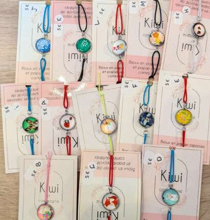 Les bracelets (taille enfant) élastique &  Papier japonais  – Kiwi Et Compagnie