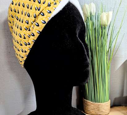 Turban de bain en bambou personnalisé – Ultra absorbant | Audrey C.outure