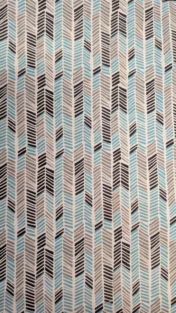 Chevrons bleus et gris