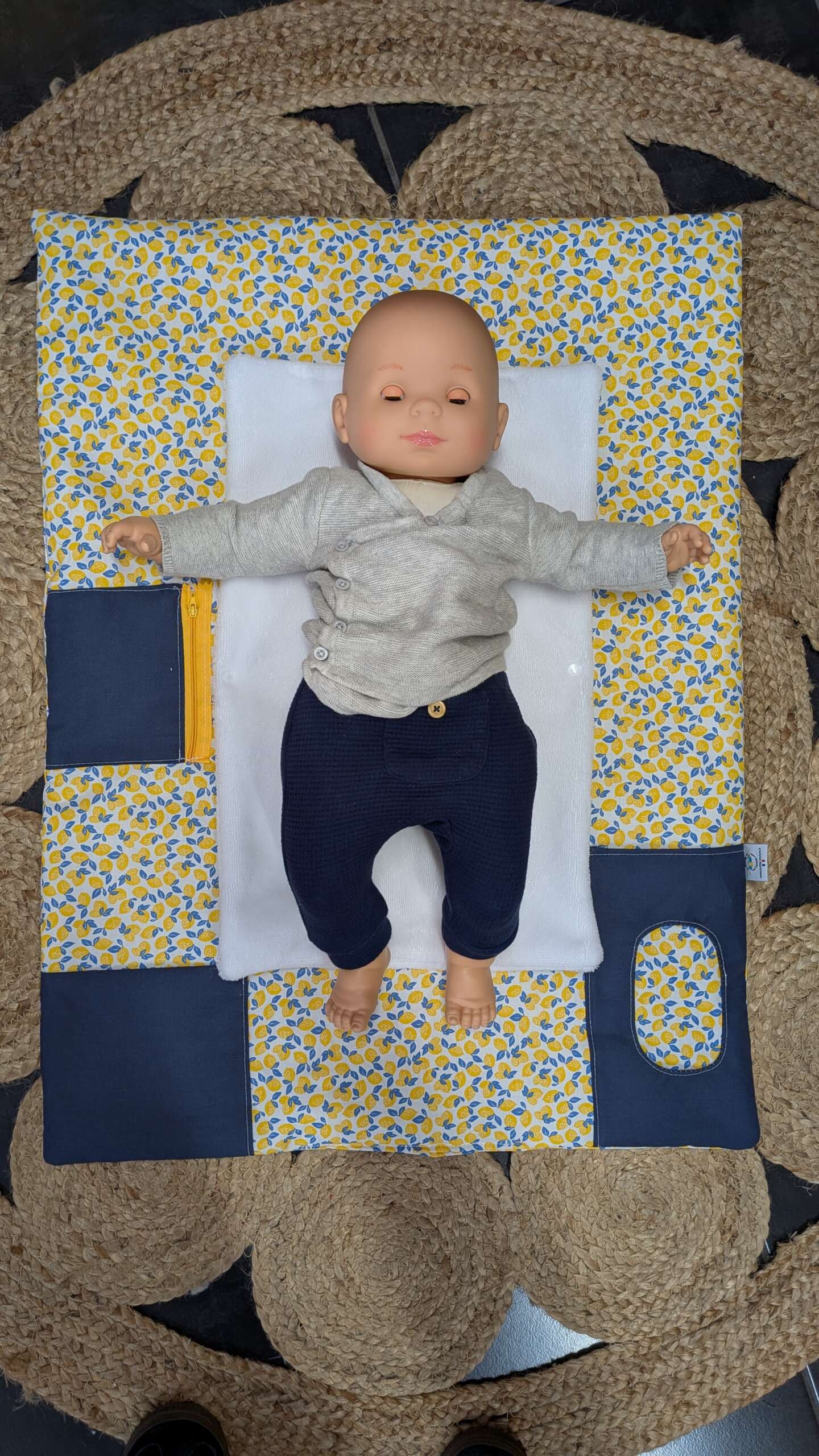 Tapis à langer nomade bébé – pratique, compact et fait main – Image 18