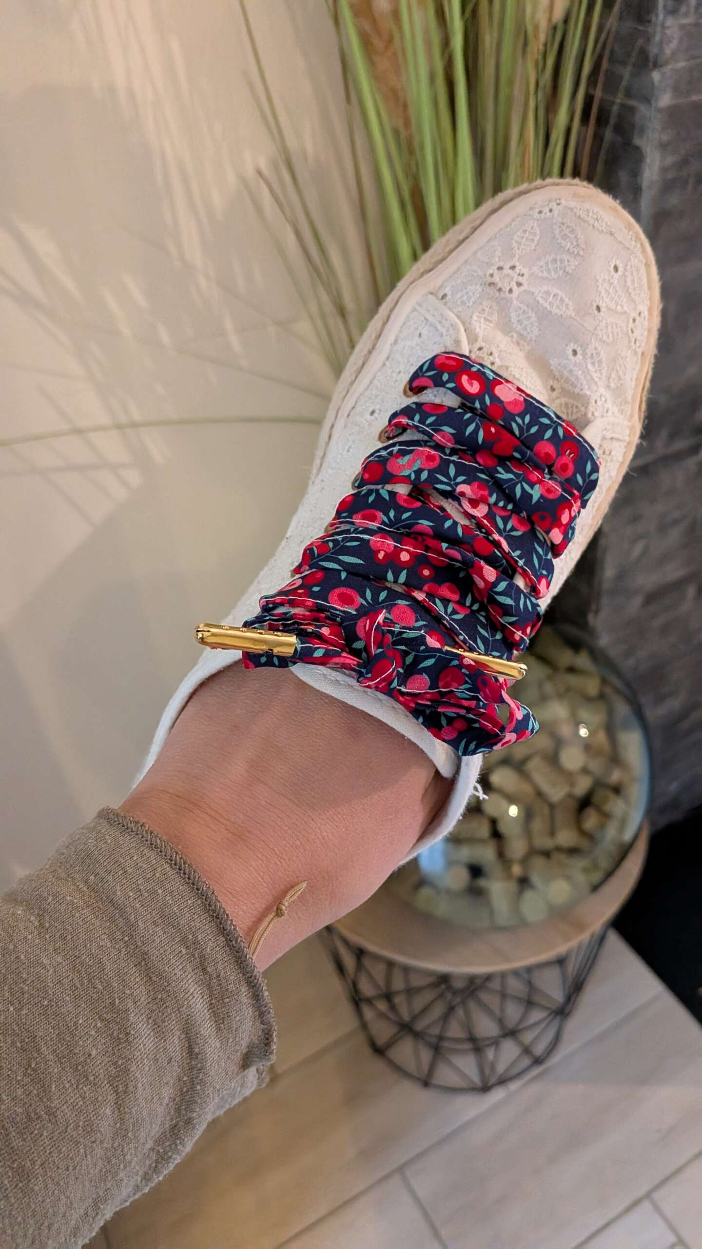 Lacets en tissu artisanaux – Élégance et détail unique pour vos chaussures – Image 4