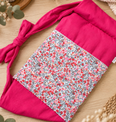 Bouillotte sèche aux noyaux de cerises – Housse coton OEKO-TEX